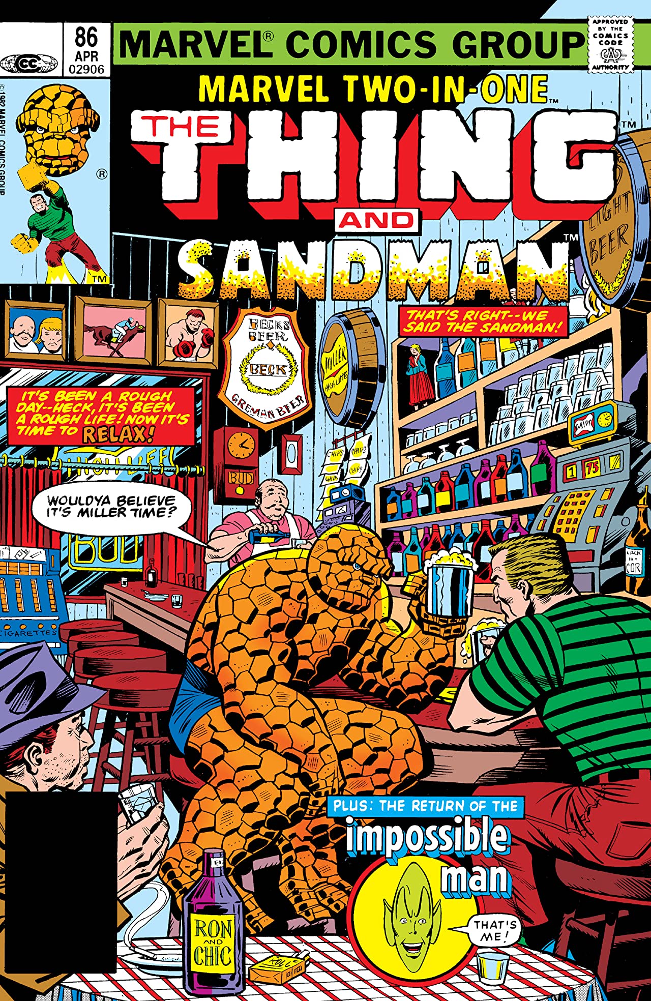 Marvel Two-in-One #86 cover