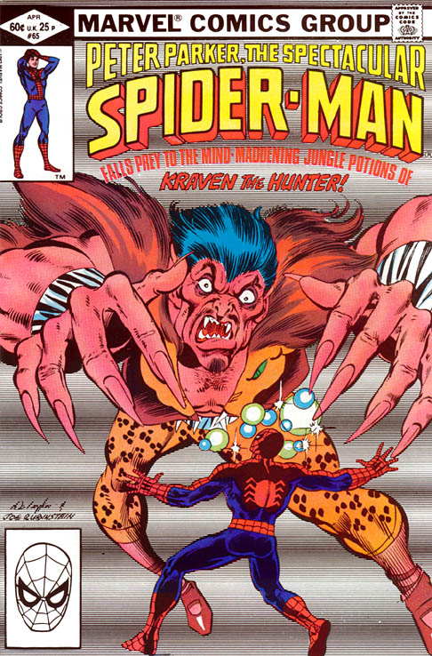 The Spectacular Spider-Man #65 cover