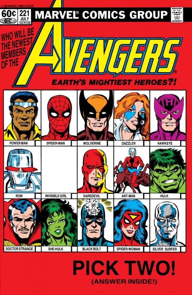 The Avengers #221 cover