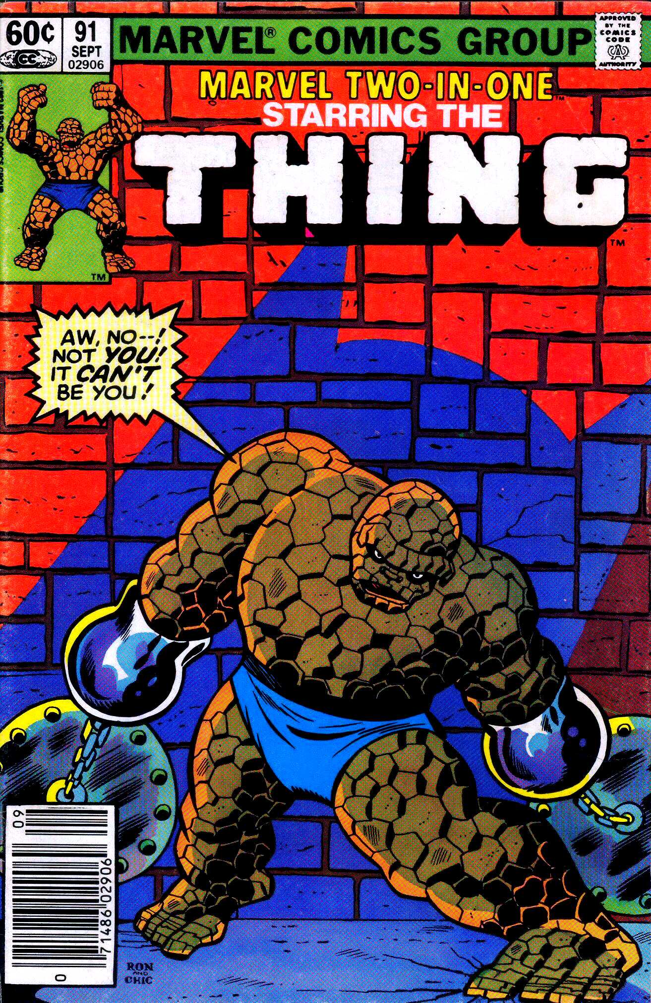 Marvel Two-in-One #91 cover