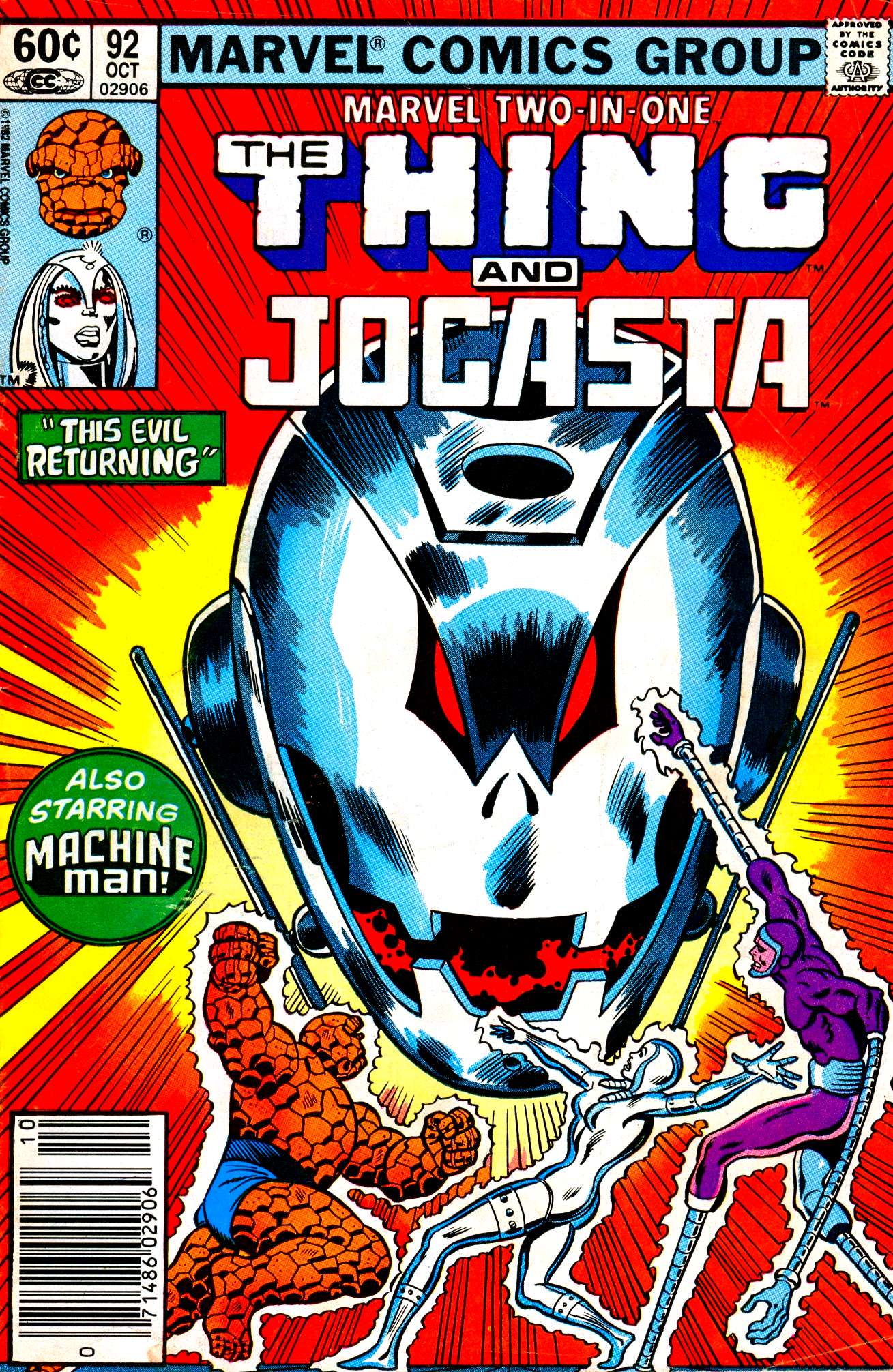 Marvel Two-in-One #92 cover