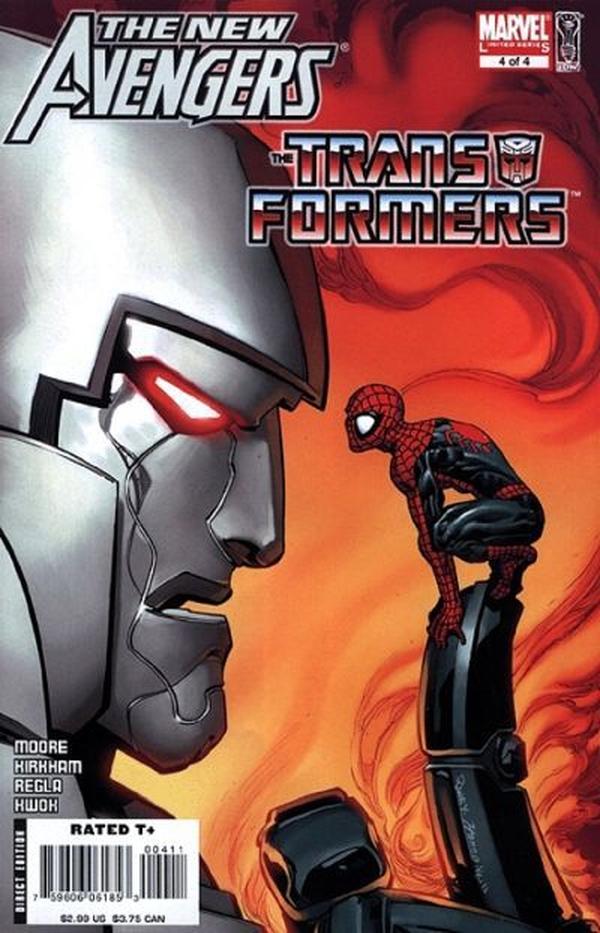 New Avengers / Transformers #4 cover