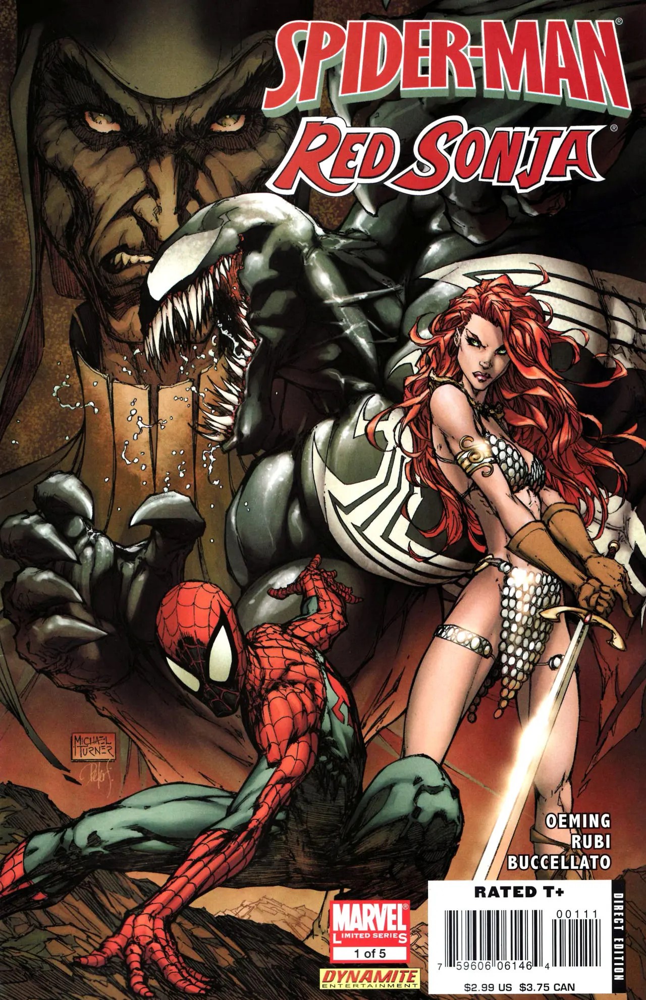 Spider-Man / Red Sonja #1 cover