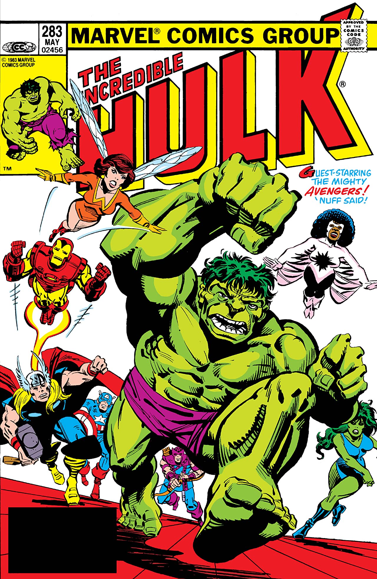 The Incredible Hulk #283 cover