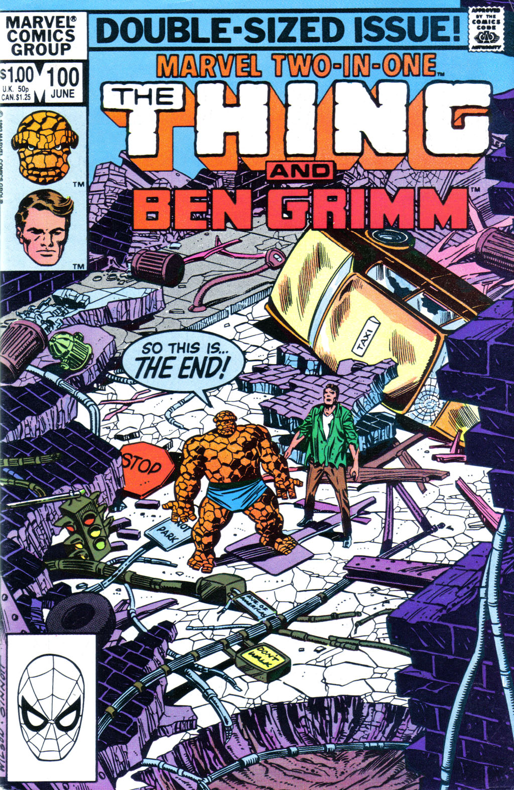 Marvel Two-in-One #100 cover