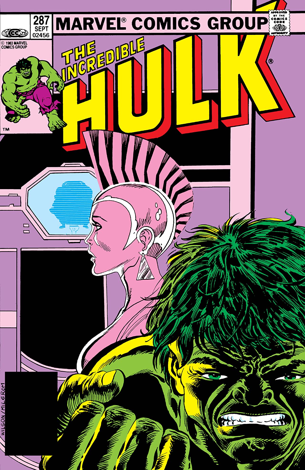 The Incredible Hulk #287 cover