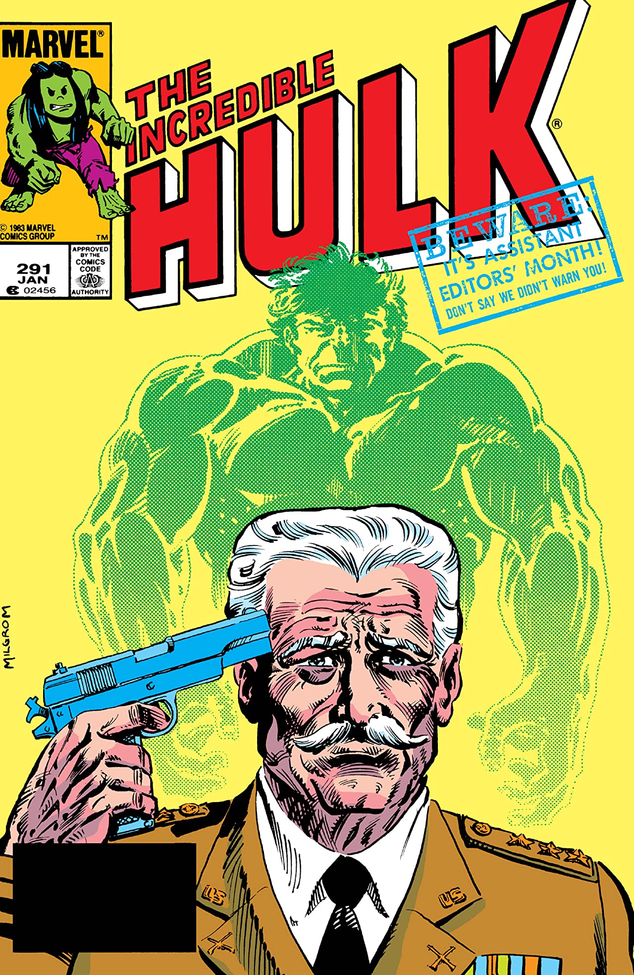 The Incredible Hulk #291 cover