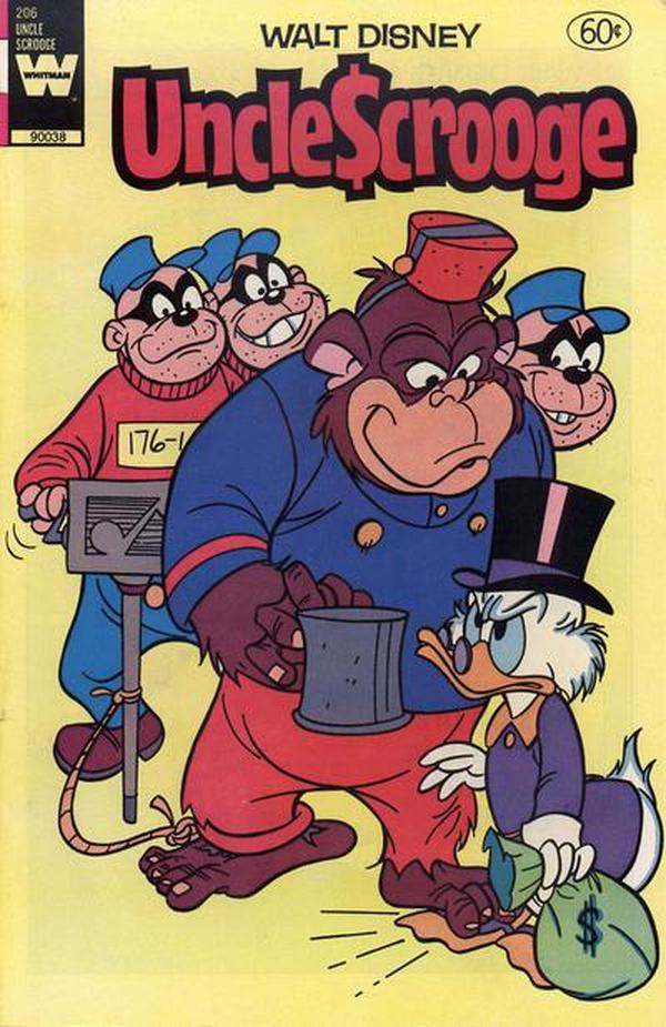 Walt Disney Uncle Scrooge #206 cover
