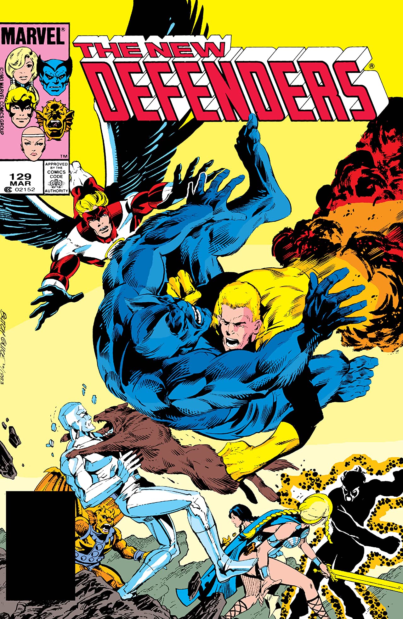 The Defenders #129 cover