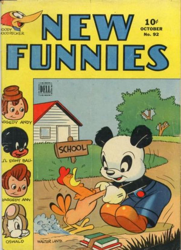 New Funnies #92 cover