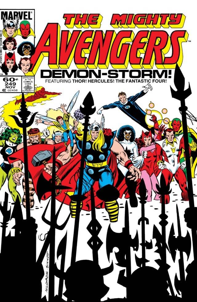 The Avengers #249 cover