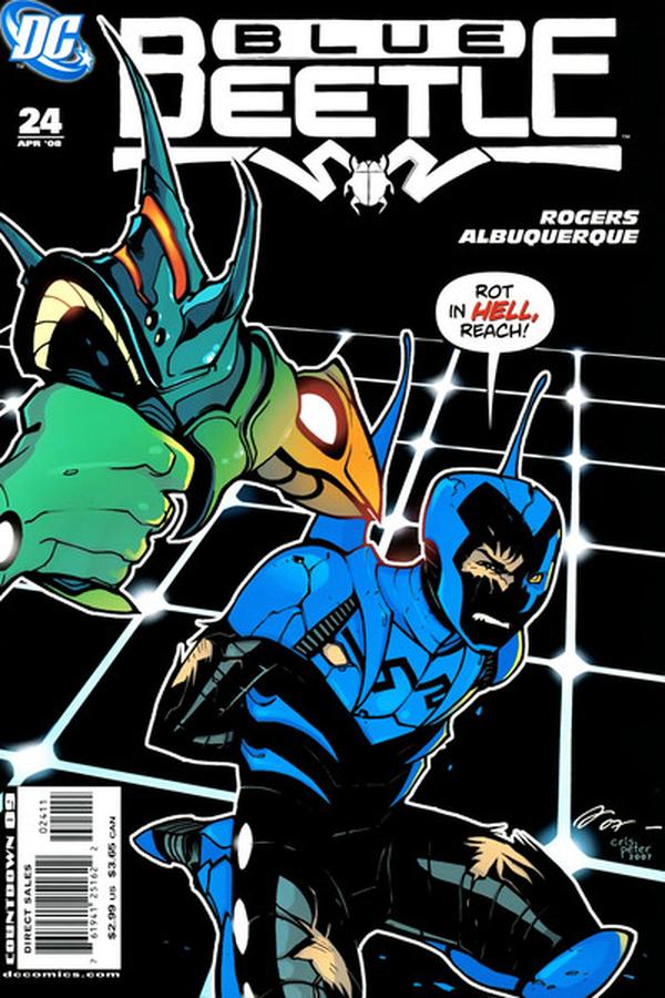 The Blue Beetle #24 cover