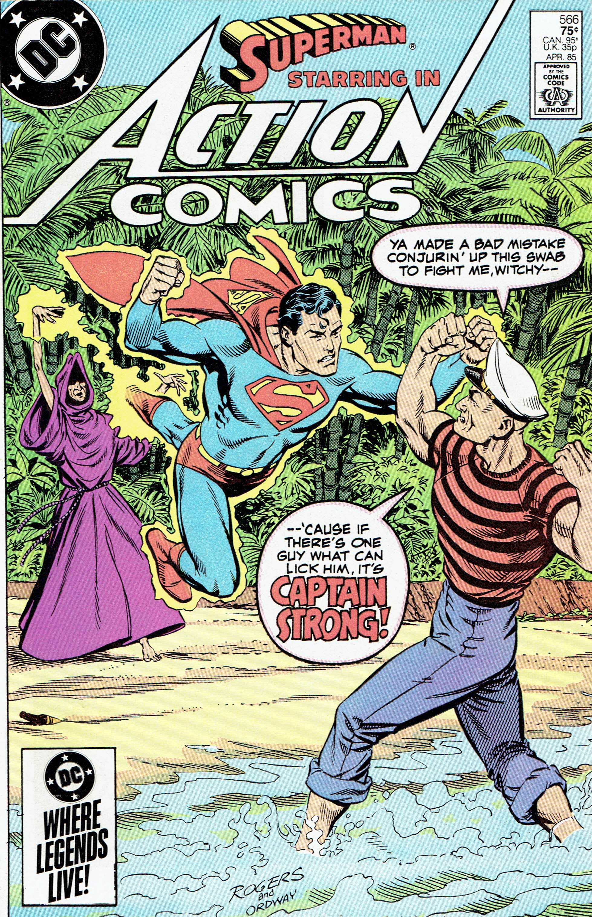 Action Comics #566 cover