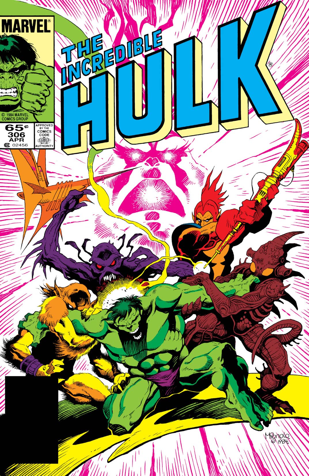 The Incredible Hulk #306 cover