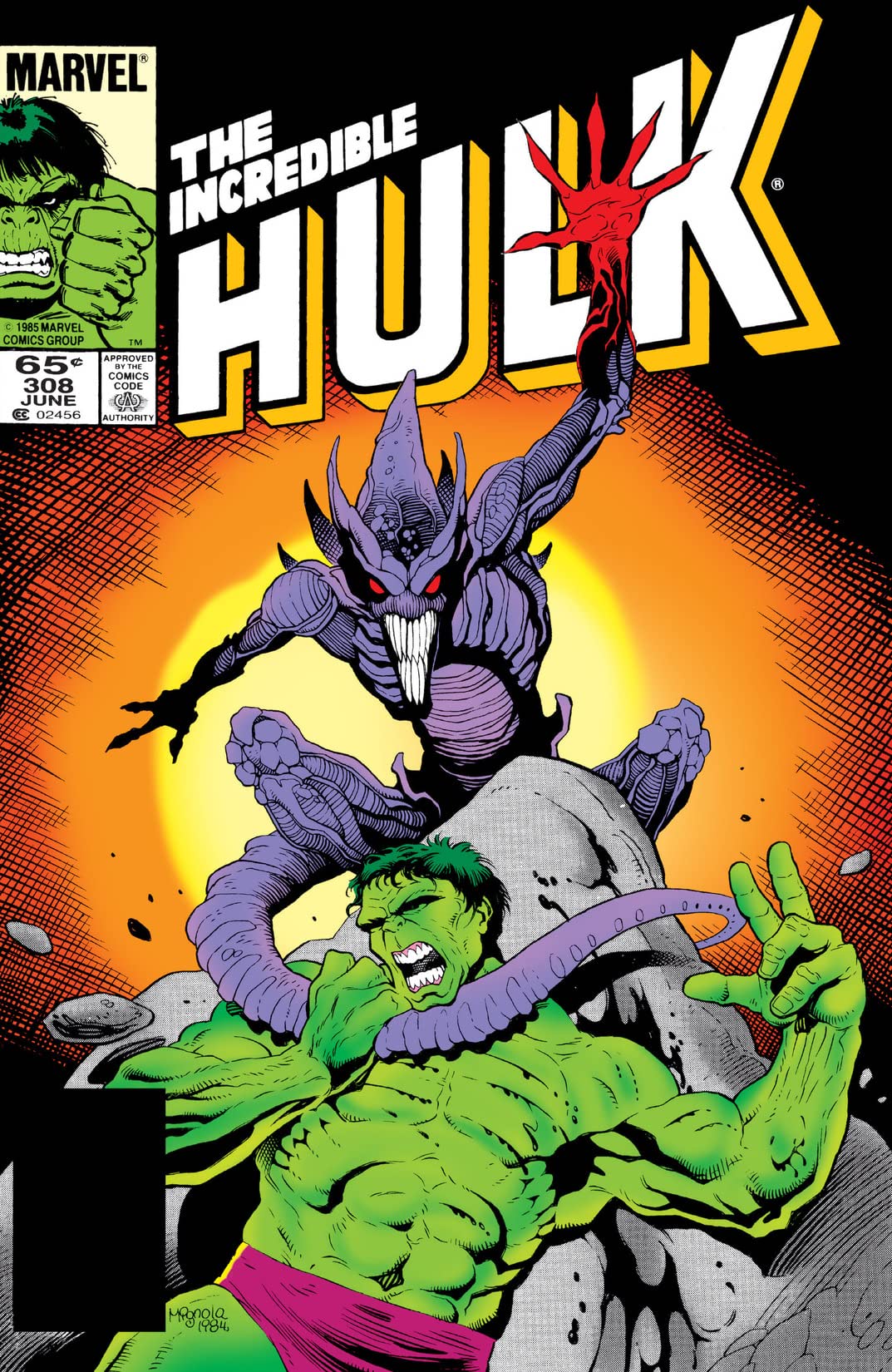 The Incredible Hulk #308 cover