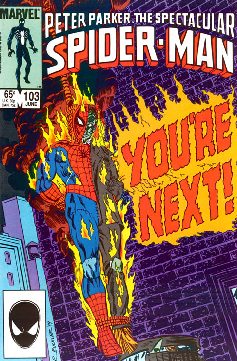 The Spectacular Spider-Man #103 cover