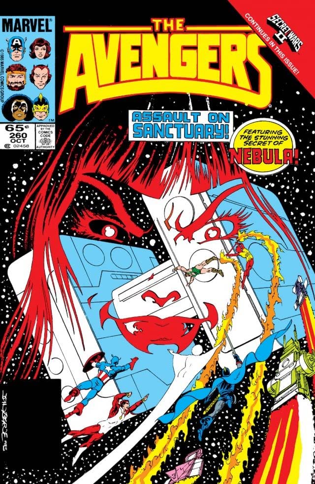 The Avengers #260 cover