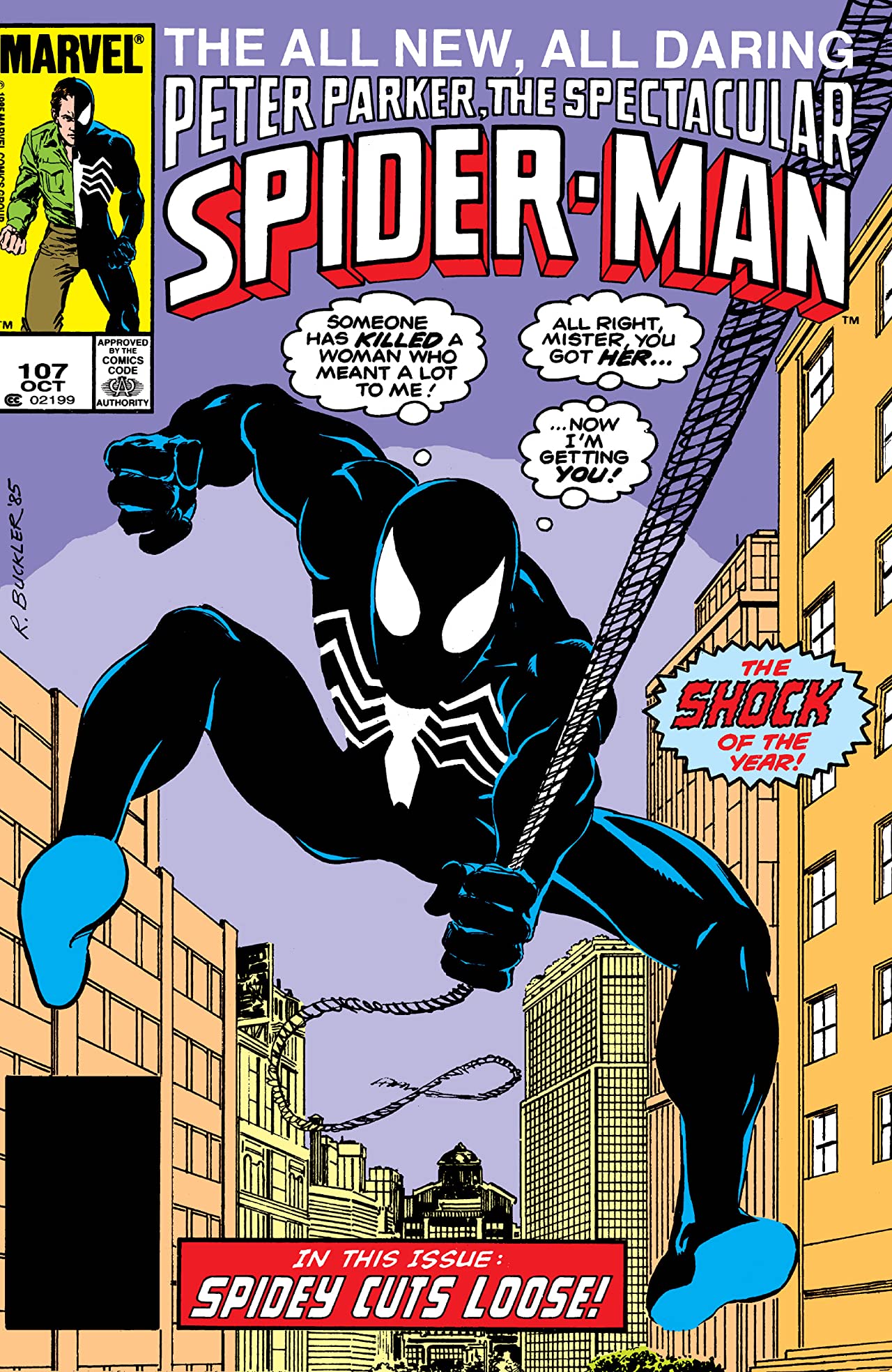 The Spectacular Spider-Man #107 cover