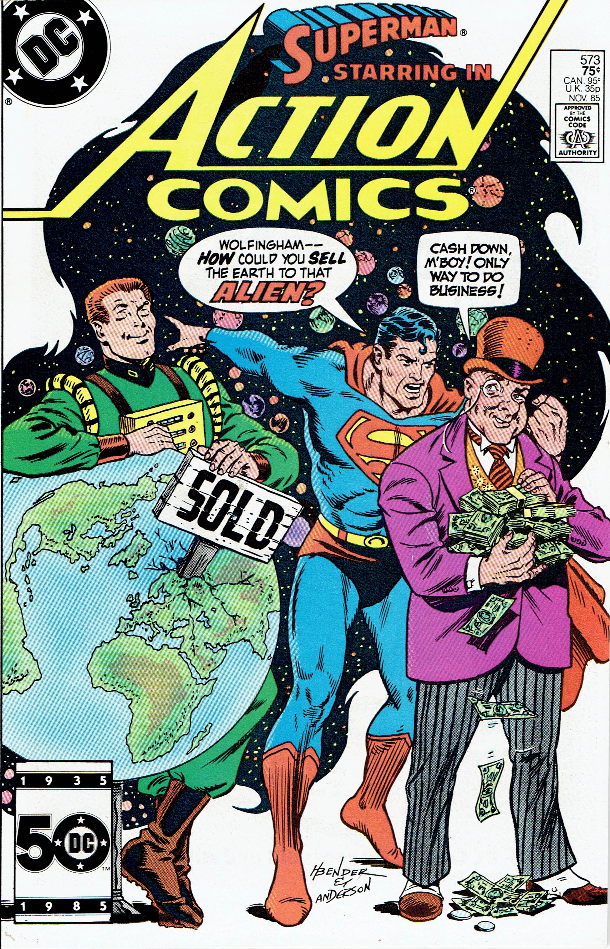 Action Comics #573 cover