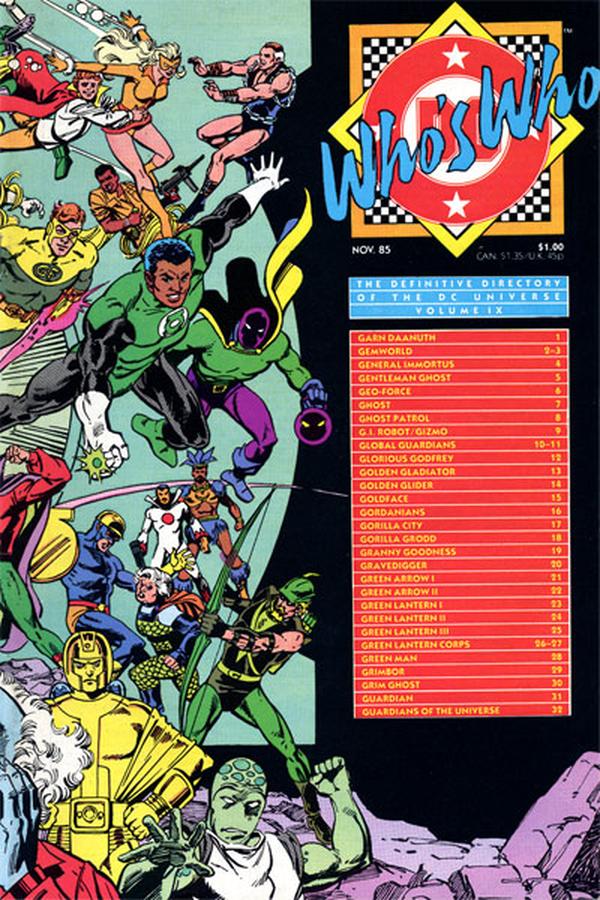 Who's Who: The Definitive Directory of the DC Universe #9