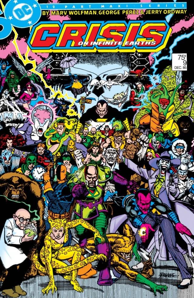 Crisis on Infinite Earths #9 cover