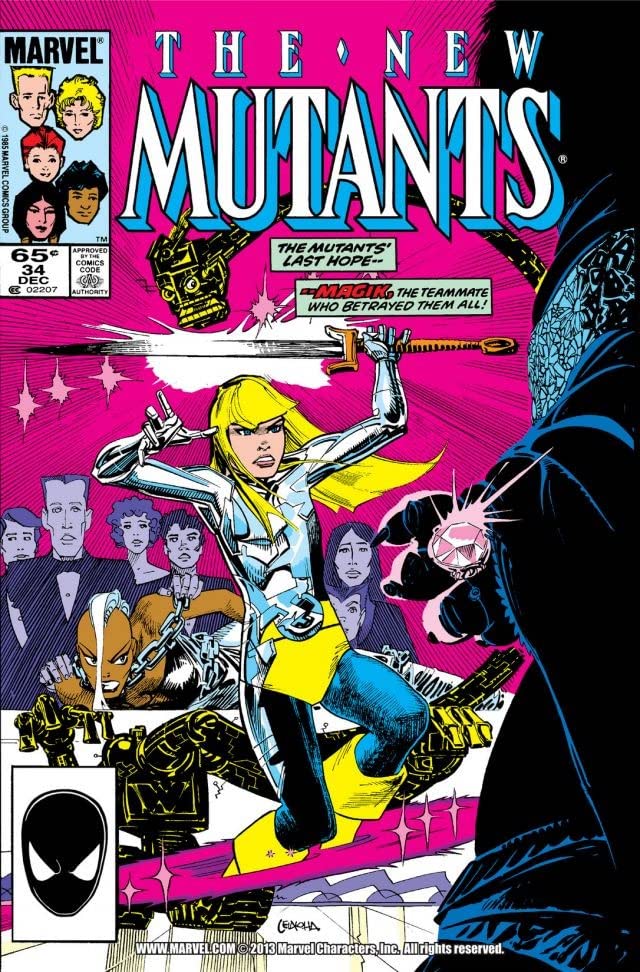 The New Mutants #34 cover
