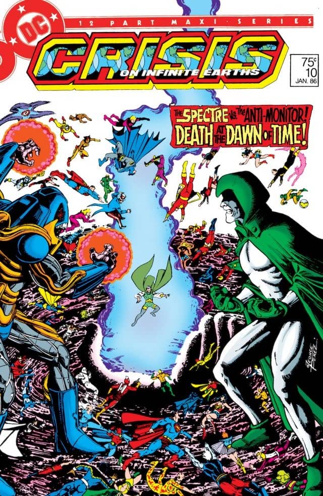 Crisis on Infinite Earths #10 cover