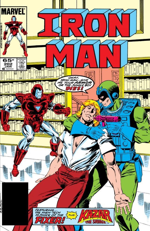Iron Man #202 cover