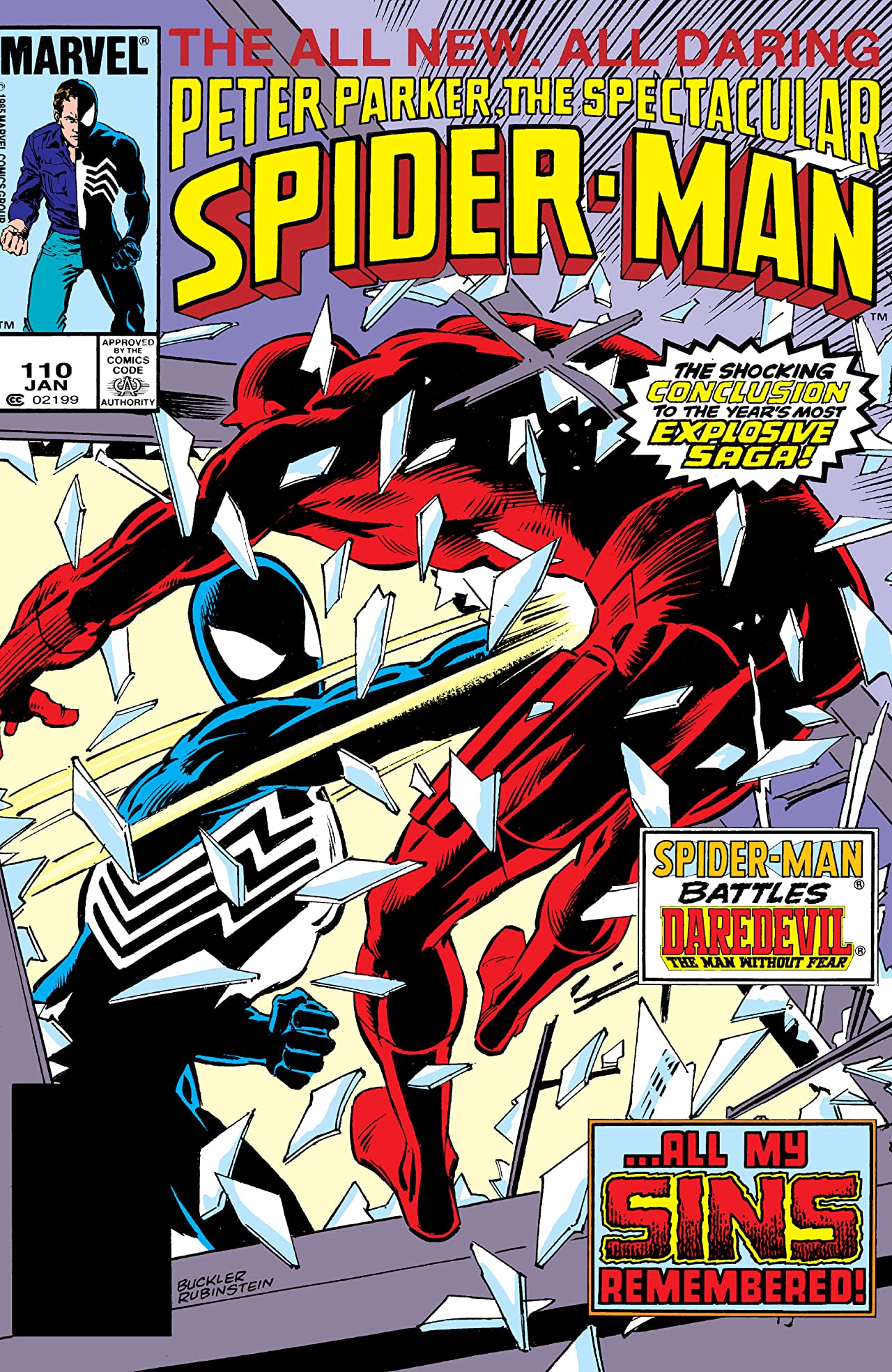 The Spectacular Spider-Man #110 cover
