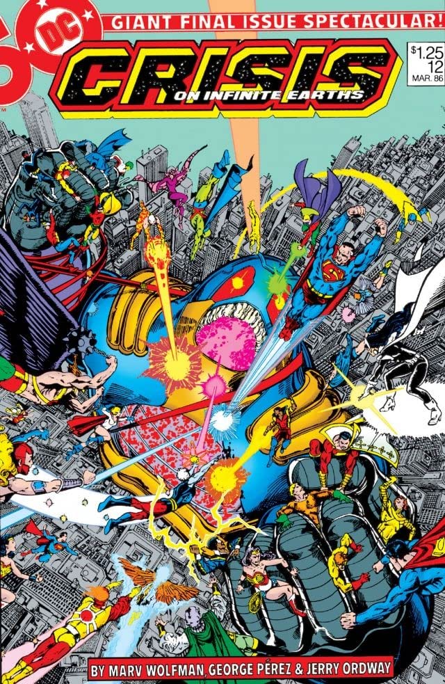 Crisis on Infinite Earths #12 cover
