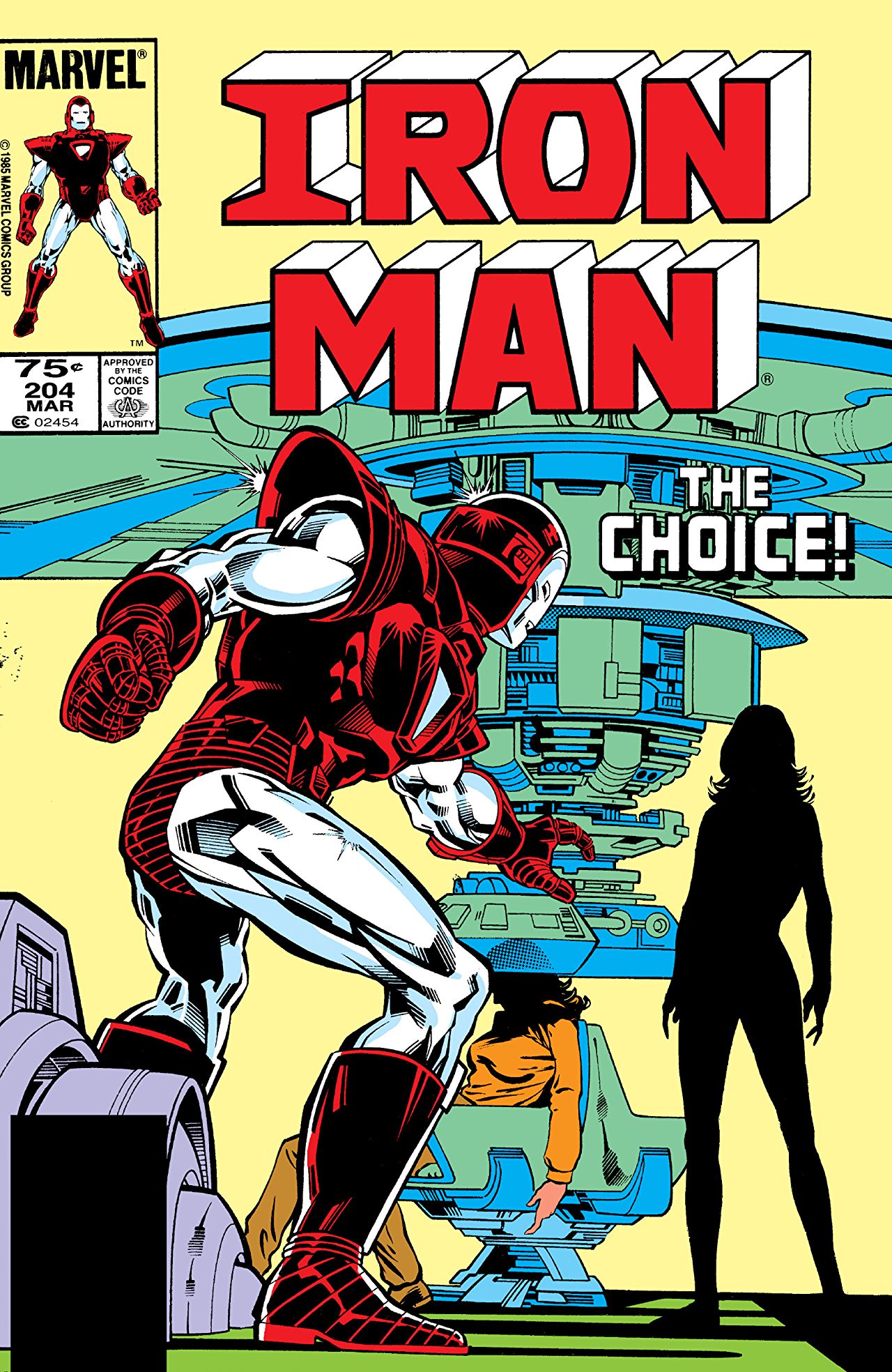 Iron Man #204 cover