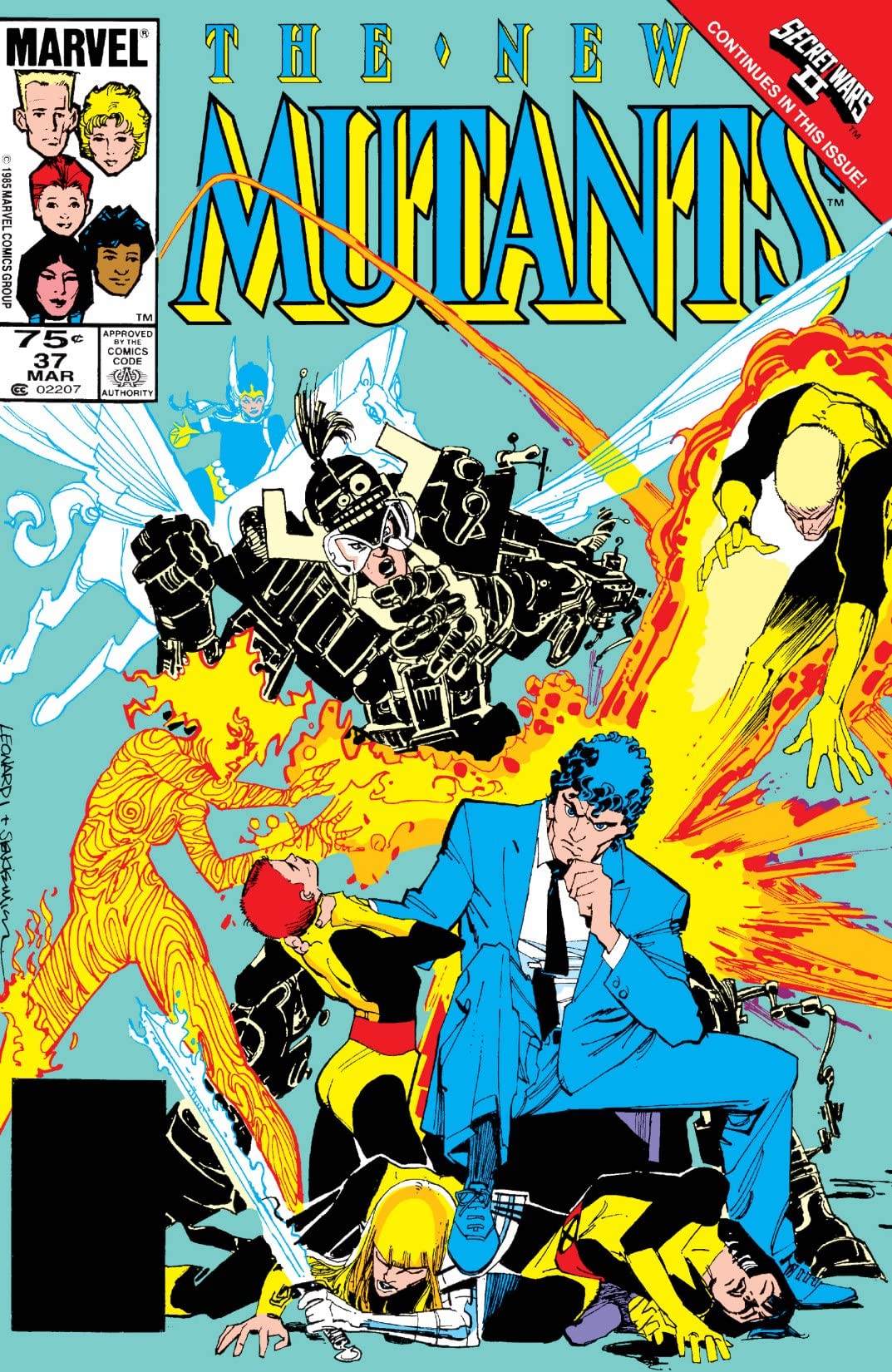 The New Mutants #37 cover