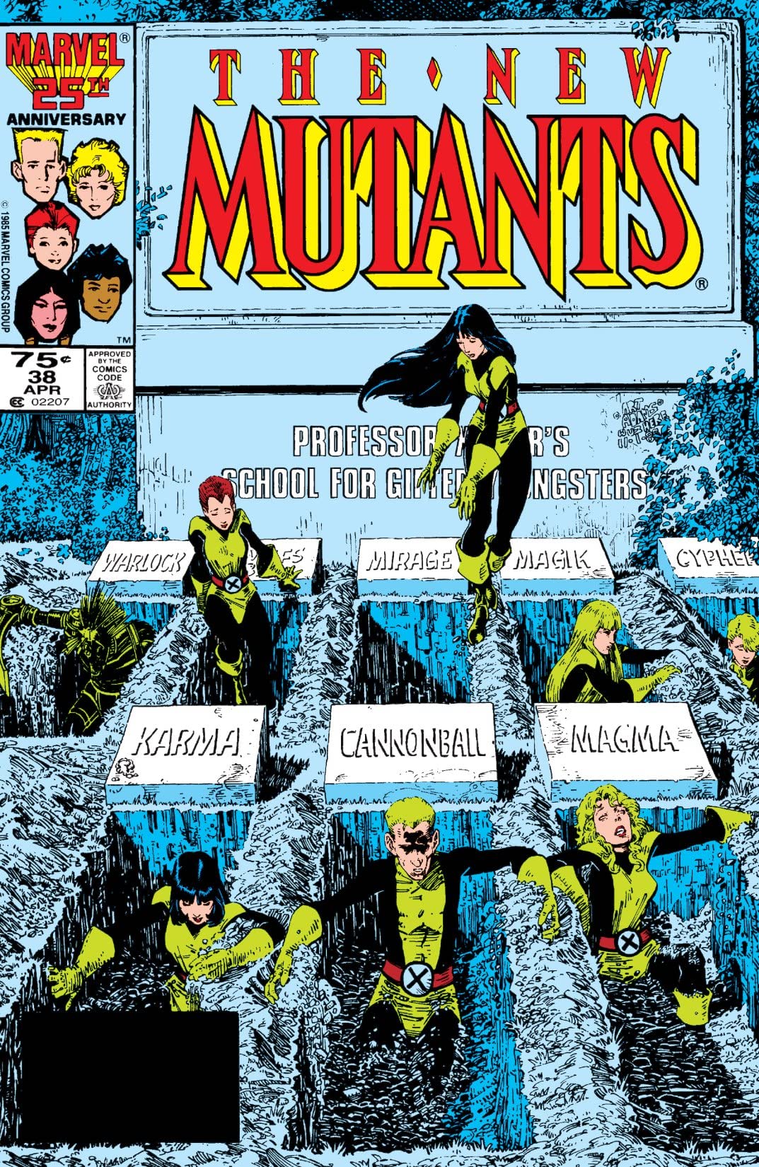 The New Mutants #38 cover