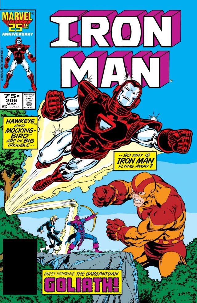 Iron Man #206 cover
