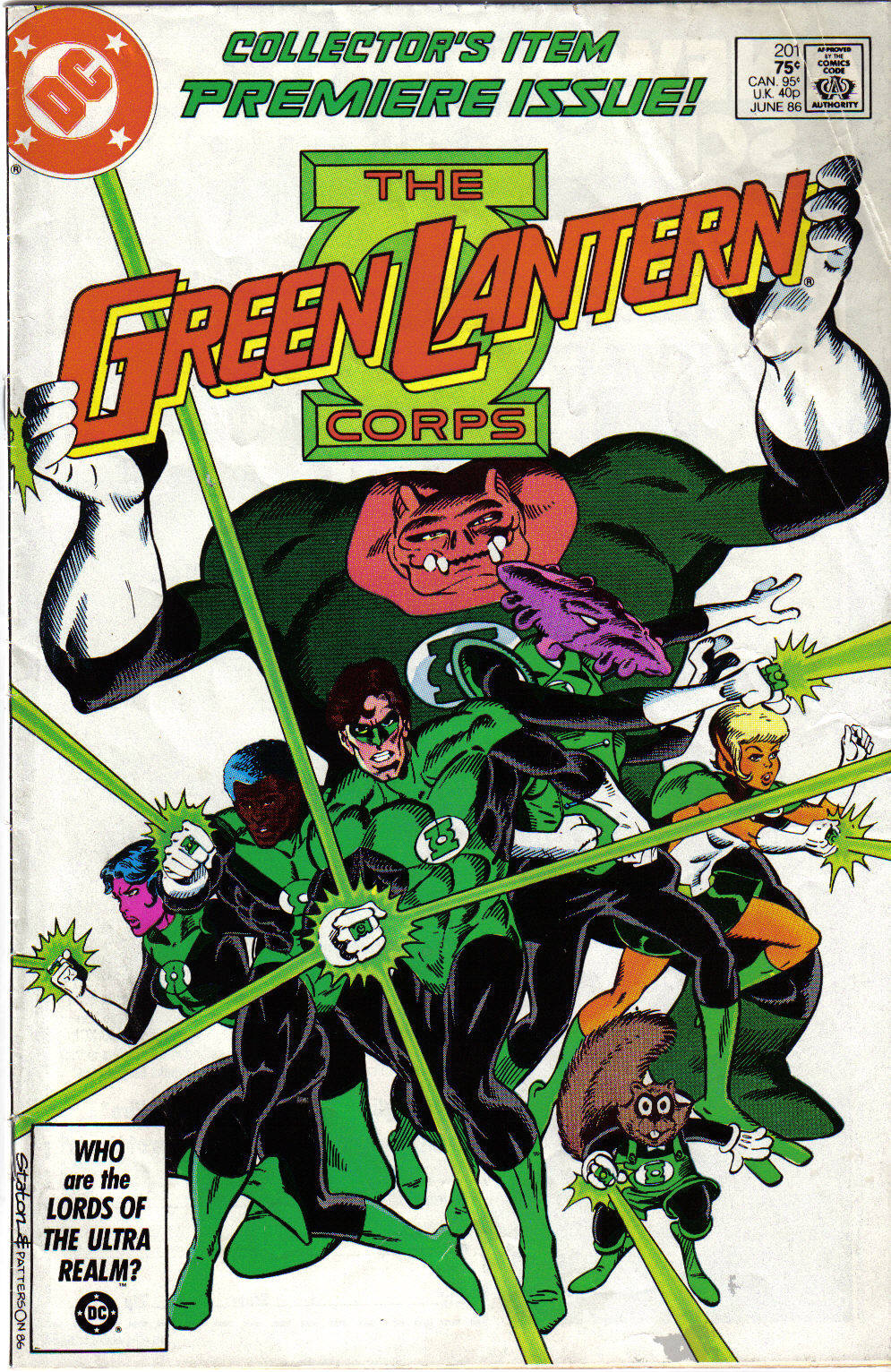 Green Lantern #201 cover