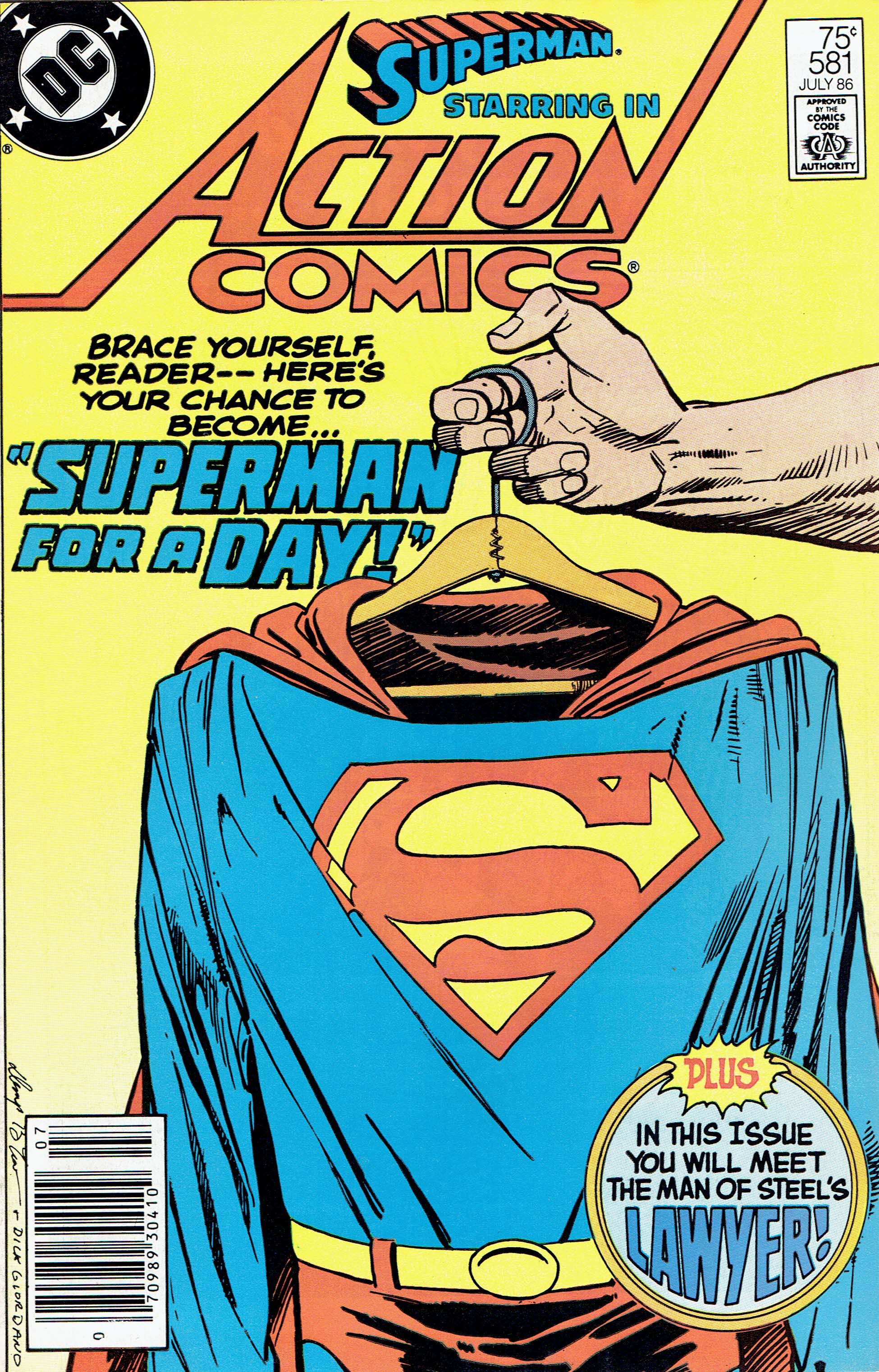 Action Comics #581 cover