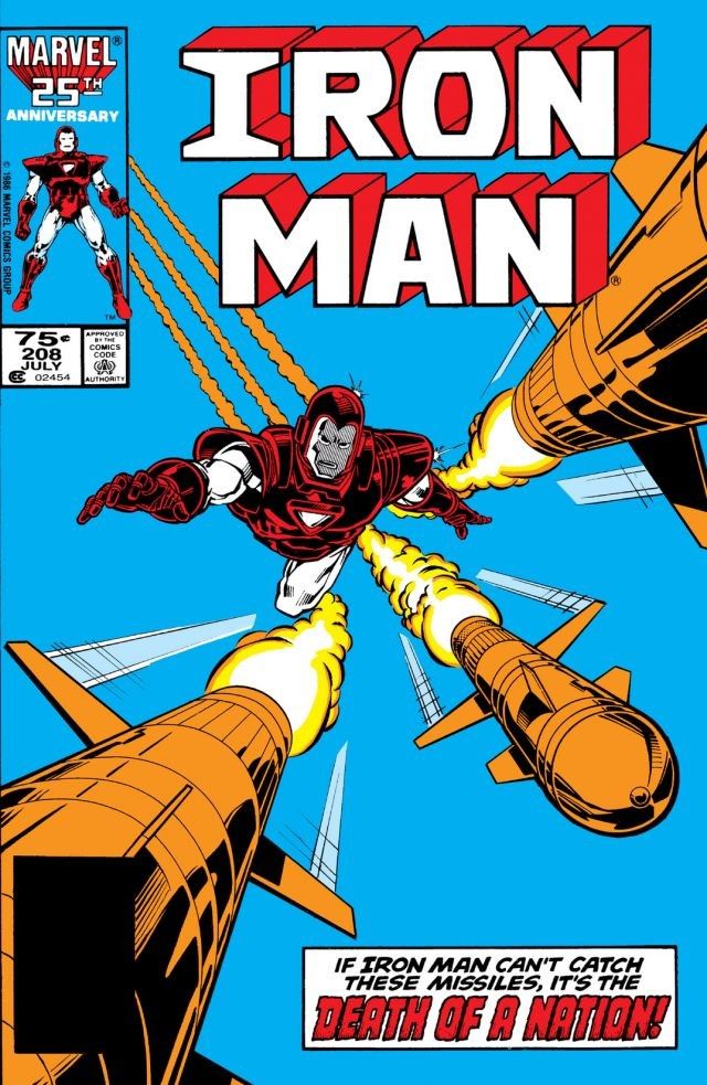 Iron Man #208 cover