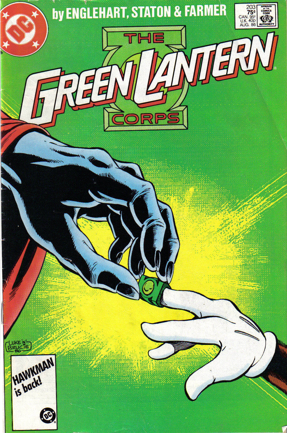 Green Lantern #203 cover