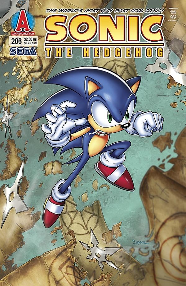 Sonic the Hedgehog #206 cover
