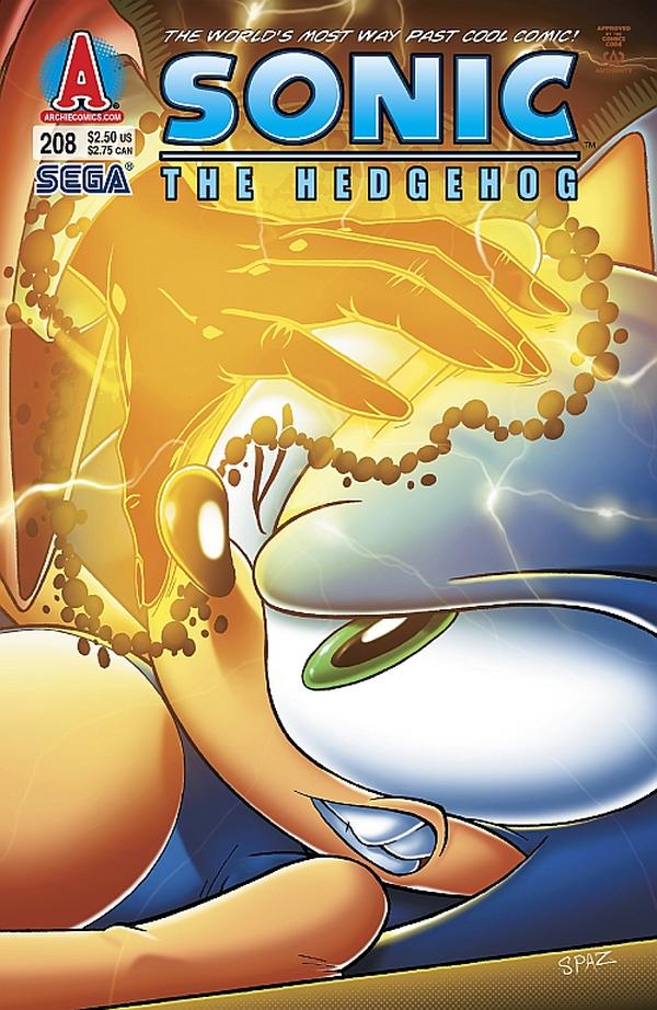 Sonic the Hedgehog #208 cover