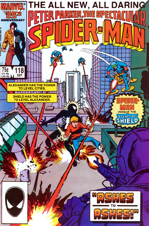 The Spectacular Spider-Man #118 cover