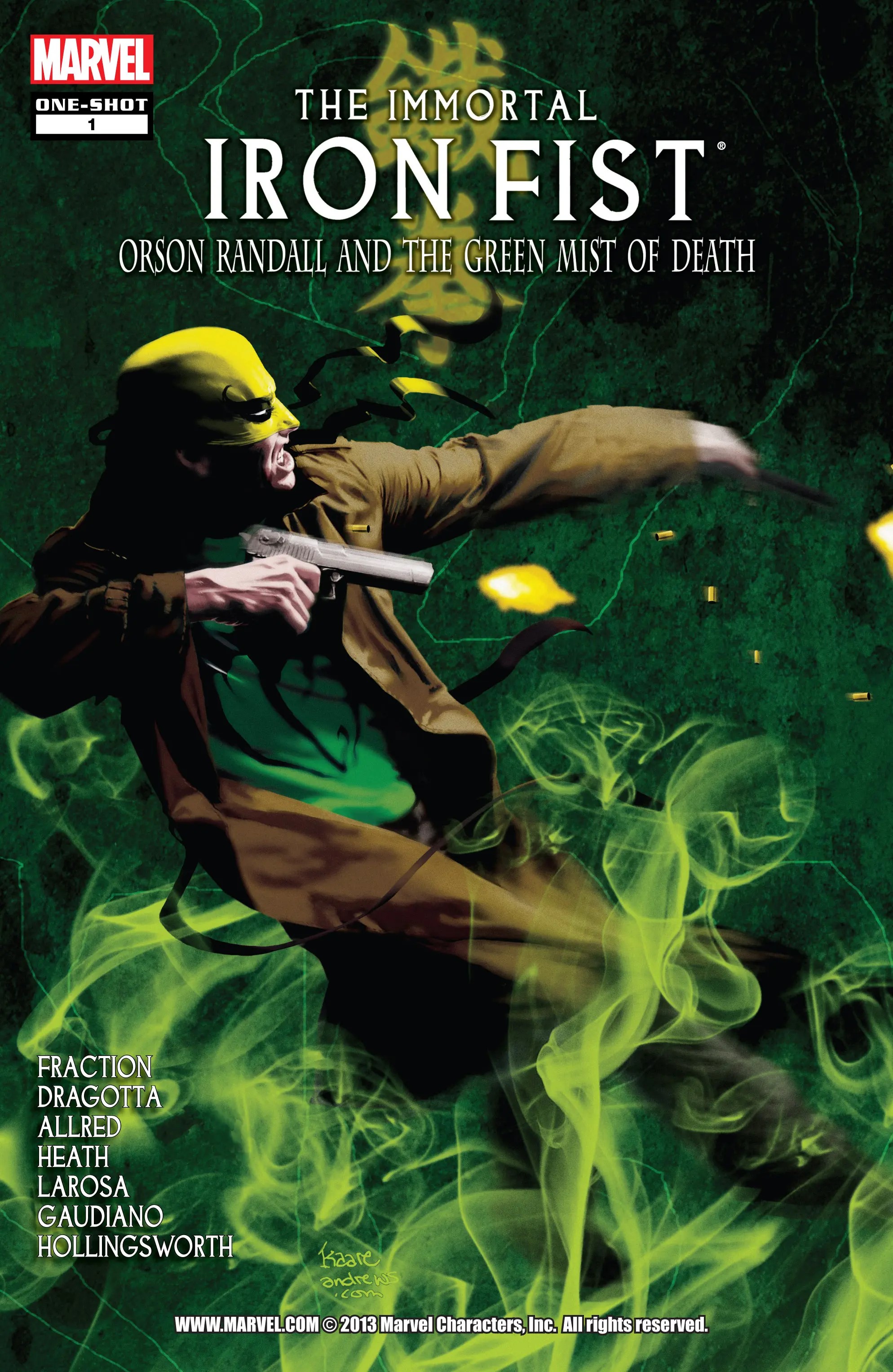 The Immortal Iron Fist: Orson Randall and the Green Mist of Death #1 cover