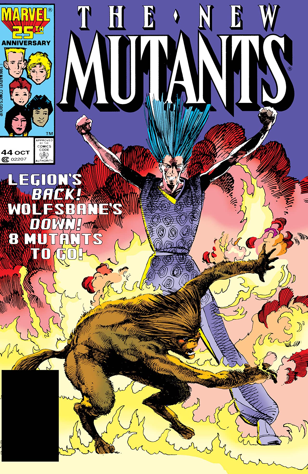 The New Mutants #44 cover