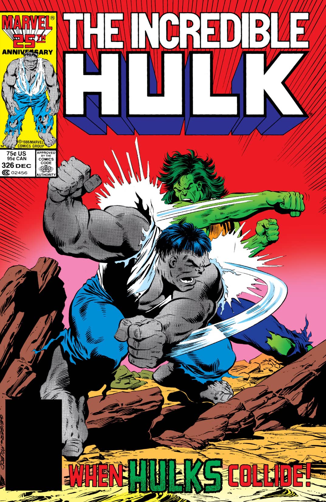 The Incredible Hulk #326 cover