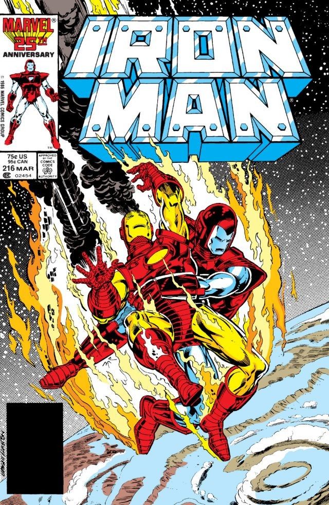 Iron Man #216 cover