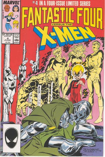 Fantastic Four vs. X-Men #4 cover