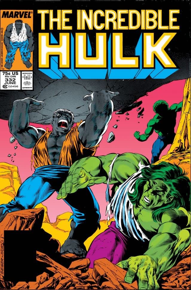 The Incredible Hulk #332 cover