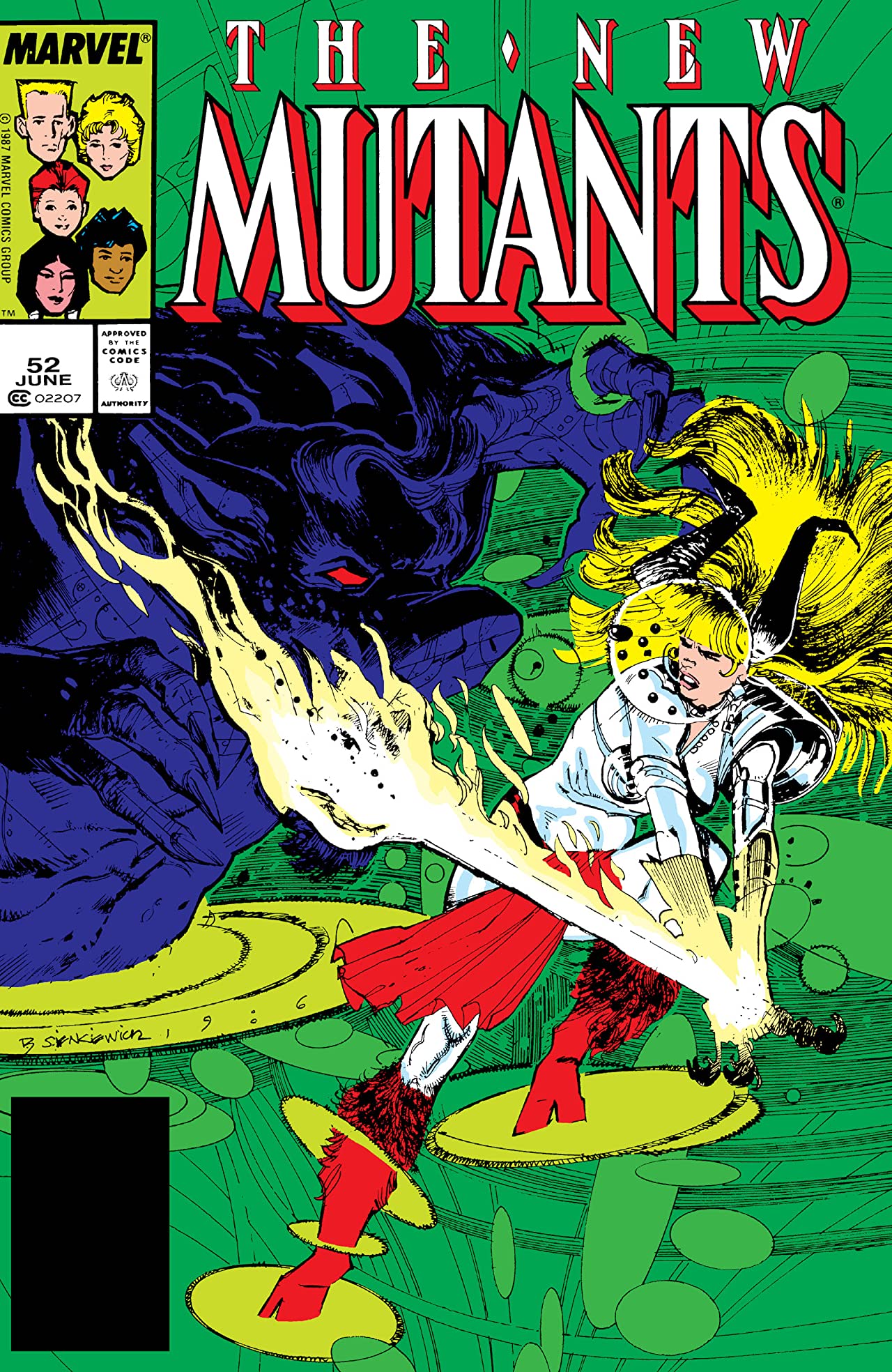 The New Mutants #52 cover