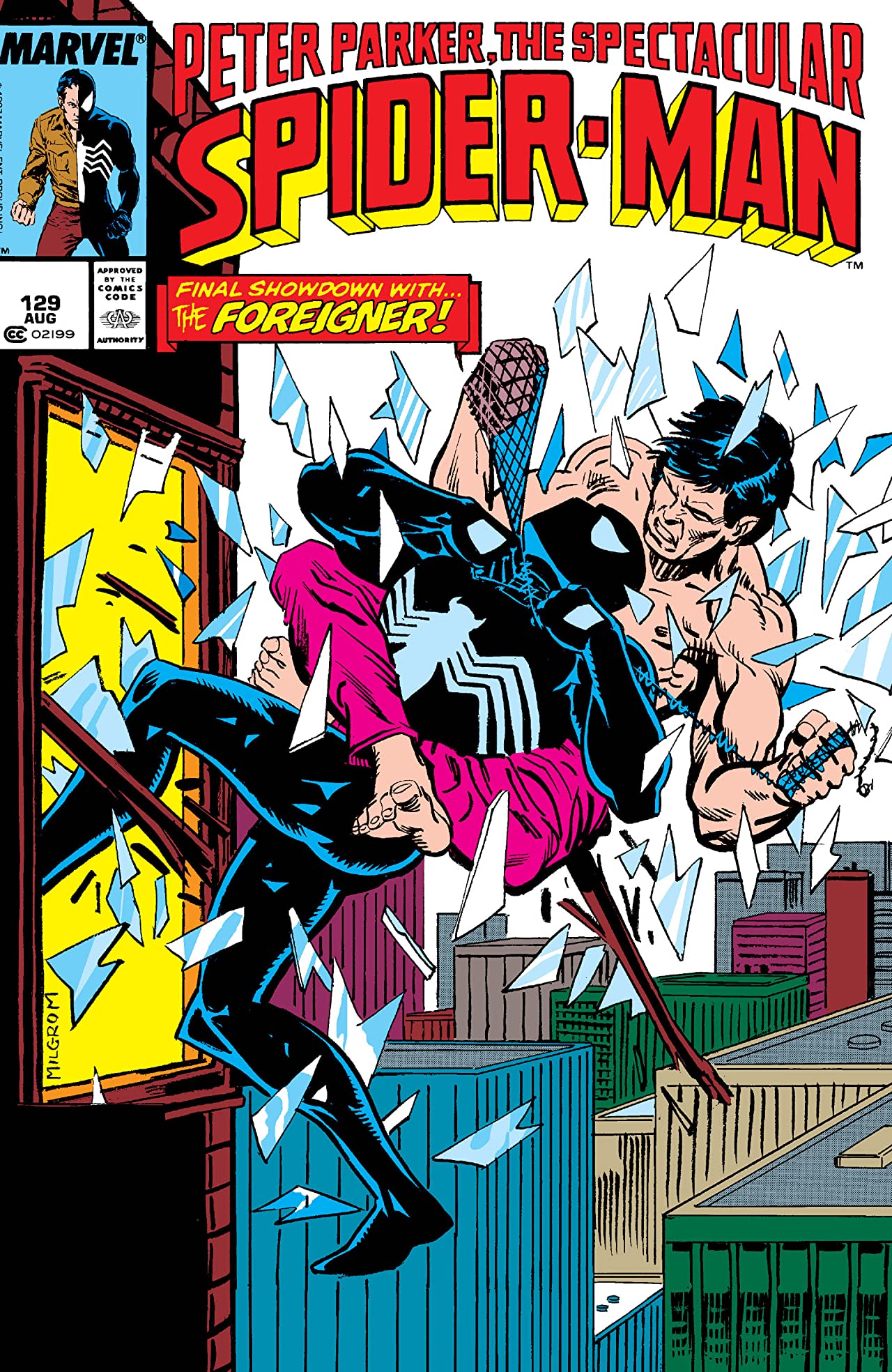 The Spectacular Spider-Man #129 cover