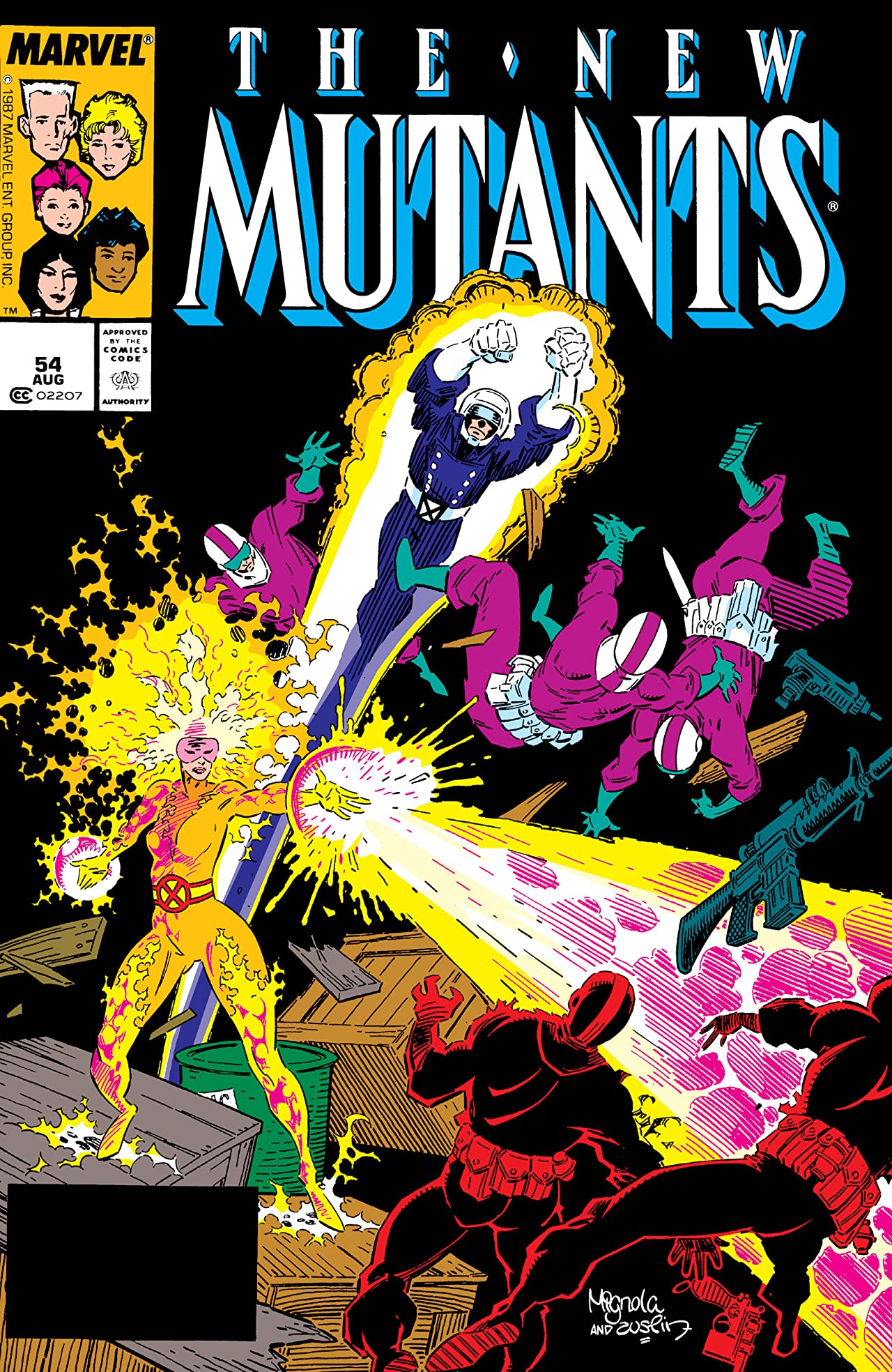 The New Mutants #54 cover